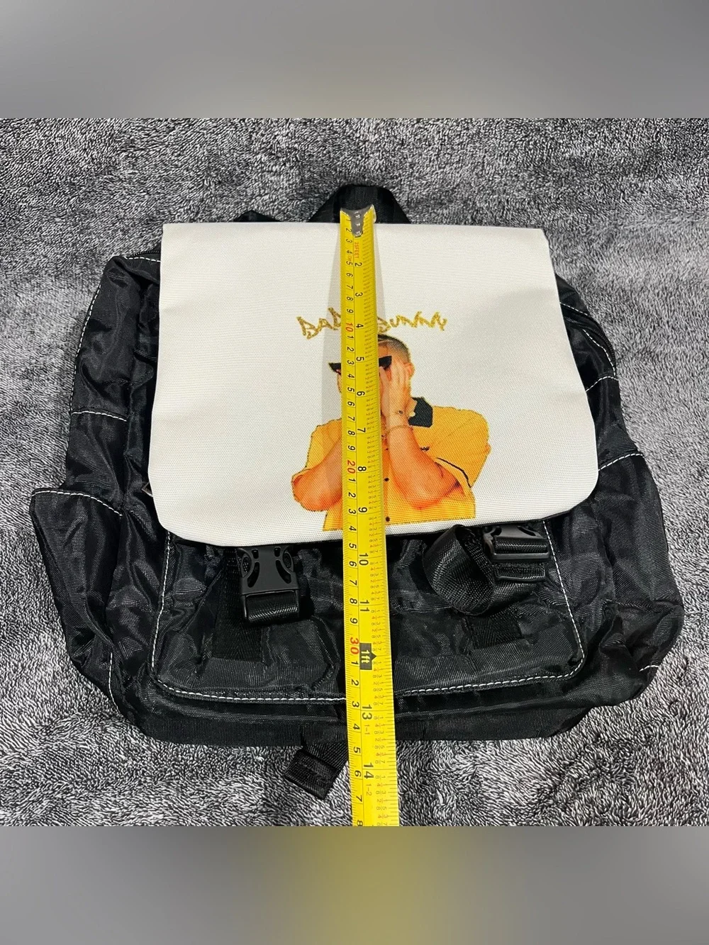 Bad Bunny Oxford Canvas Flap Backpack unisex